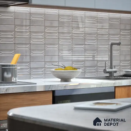 Faux Subway Tile TL 07239 B Boat 1006 1 ft x 1 ft Ceramic Glossy Finish - 9 mm | 2 mm Spacer is Mandatory | Please Expect a Slight Variation of Pattern